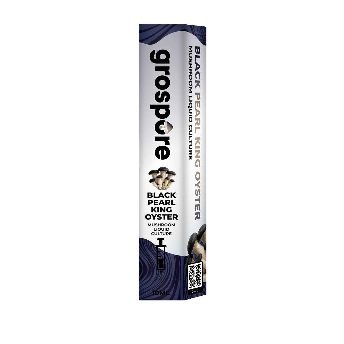 Black Pearl King Oyster Mushroom Liquid Culture packaging
