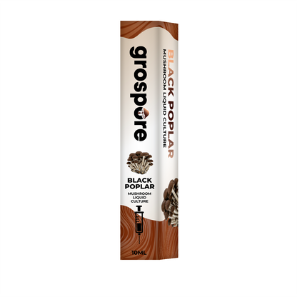 Black Poplar Mushroom Liquid Culture packaging