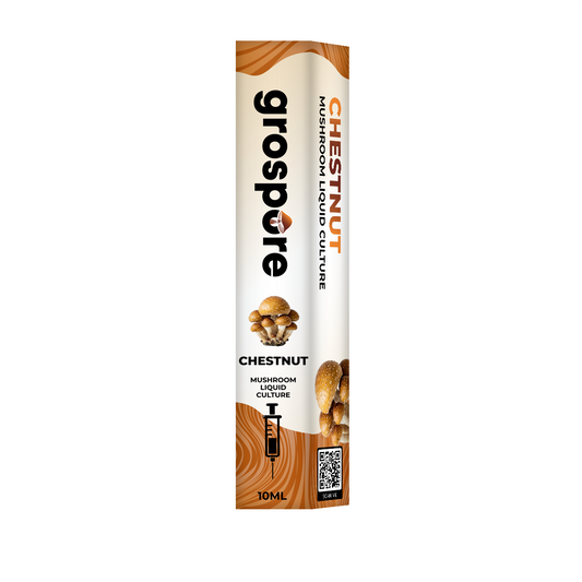 Chestnut Mushroom Liquid Culture packaging