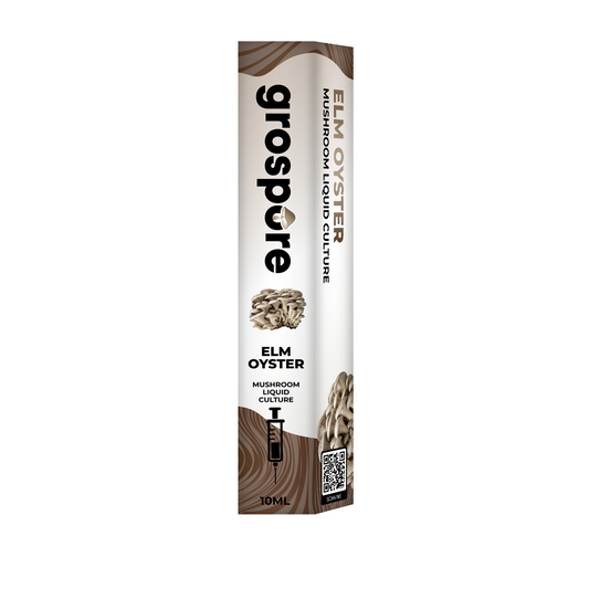Elm Oyster Mushroom Liquid Culture packaging
