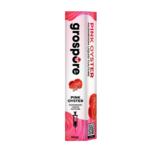 Pink Oyster Mushroom Liquid Culture packaging